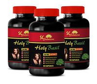 Lower Cholesterol Products for Women - HOLY Basil 750 MG Extract - holy Basil - 3 Bottles (180 Capsules)