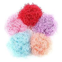 100 g 3.5 oz Multicolor Easter Basket Shred Paper Raffia Tissue Paper Grass Stuffers Shredded Crinkle Paper for Gift Box Filling, Color Set 5