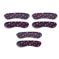 Comfortable Clear Jelly Gel Shoe Cushions Insert Pads High Heel Insole,3Pair Pink Flower