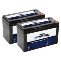 12V 7.6AH SLA Battery Replaces pxl12072 lc-r127r2p1 wp7.2-12 sh1228w - 2PK