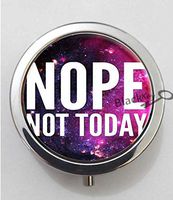 BlackKey Nope Not Today 3-Compartment Decorative Pocket Gift Box Case Organizer for Pill, Color 1 -746