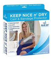Complete Medical ‘Keep Cast Dry’ - Adult Waterproof Leg / Foot Cast and Bandage Protector Cover for Shower ? Plastic Dry Protection Bag with a Watertight Resistant Seal ( Reusable)