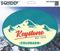 Squiddy Keystone Colorado - Vinyl Sticker for Car, Laptop, Notebook (5" Tall)