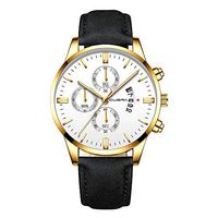 Men's Watches,Fxbar Leather Strap Analog Wrist Watch Classic Charm Men Watch Bracelet Watches Automatic Watch(E)