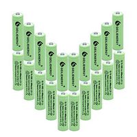 BAOBIAN AA 600mAh 1.2V NiMH Rechargeable Batteries for Solar Light,Solar Lamp,Garden Lights Green (20PCS)