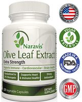 Naravis Olive Leaf Extract - 750mg - 120 Veggie Capsules - 20% Oleuropein - Non-GMO - Immune Support - Cardiovascular Health - Antioxidant Supplement