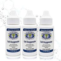 California Nutrition Cell Oxygenator 1 Fl Oz Bottle (Pack of 3), Liquid Oxygen Drops Daily Nutritional Supplement