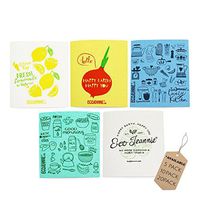 EcoJeannie Eco-Friendly Cleaning Cloth 100% Biodegradable Cellulose Sponge Cloths, Kitchen Cloths, GMO Free - Made in Germany Packaged in P.R.C. (20 Pack)