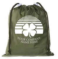 St Patrick's Day Gift Bags, Custom Mini Drawstring Bags, Small Gift Bags - 6PK Moss CE2655Patty S2