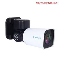 Inesun 1080p Outdoor Security Camera, 2.0 Megapixel HD Hybrid 4-in-1 AHD/TVI/CVI/CVBS CCTV PTZ Bullet Camera, 4X Optical Zoom,120ft IR Night Vision, IP66 Waterproof