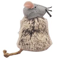 Refillable Mouse Toy Stuffed with Your Choice of 5 Different Cat Drugs (Tatarian Honeysuckle, Silver Vine, Valerian Root, Lemongrass, Catnip) (Gray, Organic Catnip)