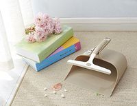 VitsunHoo Plastic Window Squeegee and Dust Pan Combo (Brown)