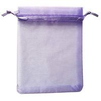 ATCG 100pcs 2x2.7 Inches Mini Organza Bags with Drawstring for Rings, Little Earrings, Jewelry Pieces, Wedding Favors Party Fovours Small Organza Pouches (Lavender)