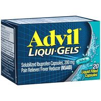 Advil Pain Reliever/Fever Reducer Liqui-Gels 20 CP - Buy Packs and Save (Pack of 2)