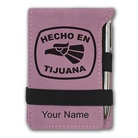 Mini Notepad, Hecho en Tijuana, Personalized Engraving Included (Pink)