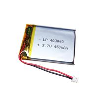 403040 Battery,3.7v 450mAh Replacement Lithium Battery w/Jst Ph1.25 Conttector Plug for Bluetooth Headphones,Wireless Headphones, Dash Camera,Car Recorder and More
