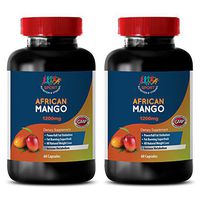 Fat Loss Supplement - African Mango 1200MG - African Mango Complete - 2 Bottles (120 Capsules)