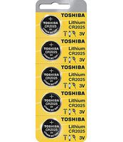 Toshiba CR2025 Battery 3V Lithium Coin Cell (10 Batteries)