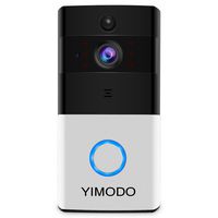 Smart Video Doorbell Camera Wi-fi with Motion Detector 720P HD Home Security Camera with 8GB SD Card,Two-Way Audio Night Vision Compatible Smart Phone and Tablet (Not Included Battery)