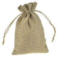 BZCTAH 20 PCS Linen Drawstring Bags Natural Cotton Jewelry Bags for Wedding Shower, 15 x 20cm Durable Jute Burlaps Gift Bags, Party Favors, Jute Sacks Project, Tea Bags, Candy Bags, Khaki