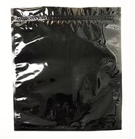 15" x 17" High-Barrier Bags with Zipper (Black)