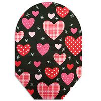 Valentines - Calico Heart Pouch Cover Closed End