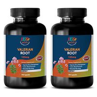 Blood Pressure Supplement - Valerian Root Extract 125MG - Valerian Seeds - 2 Bottles 200 Capsules