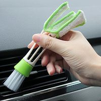 ZYTC Universal Portable Car Air Condition Vent Outlet Double Ended Dust Cleaning Brush Duster Brush