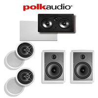 Polk Audio MC80 5.0 In-Wall / In-Ceiling Home Theater Speaker System (MC80 + MC85 + 255C-RT)