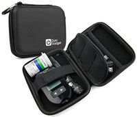 DURAGADGET Black Rigid Insulin Diabetes Medical Supplies Shell Storage/Travel Case, Dimensions 125mm x 95mm x 25mm