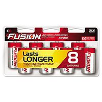 Rayovac Fusion Advanced Alkaline Batteries, C, 8/Pack