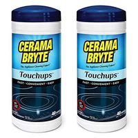(2 Pack) Cerama Bryte Touchups Wipes Ceramic Cooktop Cleaner, 2 x 40-ct (Original Version)