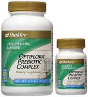 Shaklee Optiflora Prebiotic Complex (Powder) 4.3 Oz, and Shaklee Optiflora Probiotic Complex 30 Capsules (Pack of 2)