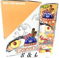 S&L Paper XXL Wraps Peach 25 Pouches Per Box 2 Wraps Per Pouch Total of 50 Wraps Per Box Free Scorpion Jar Included