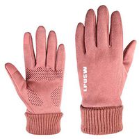 Yjdr Warm Gloves Mittens Liners Women Men Touch Screen Gloves Cycling Bike Sports Compression Gloves for Winter Early Spring Or Fall Plus Velvet Thick Outdoor Travel Gloves (Color : Women's Pink)