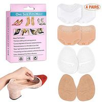 Metatarsal Pad, Ball of Foot Cushions Foot Gel Pads High Heel Cushion Insert Shoes Inserts for Women Foot Pain Relief, Anti-Slip Soft Forefoot Shoe Insole, One Size Fits All