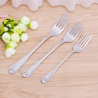 Wodwad 1Pc Good Stainless Steel Dinner Forks Cutlery Tableware 8 Inches 7 inch 6 inch (7 inch)