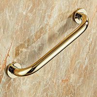 Grab Bar Toilet Handle Safety Lever, Bathroom Handle Shower Shower Rod Safety Support armrest Safety Solid Brass Special Crowd use,Matte Black, Brass, Silver, Gold Bathroom Safety Accessories