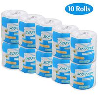 (2020 New) Smooth Soft 3-Ply Toilet Paper, Highly Absorbent Paper Towels, Home Kitchen Restaurant Toilet Tissue (10 Rolls)
