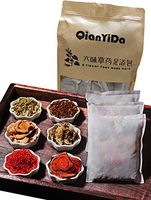 Natural Herb Foot Soak, Chinese Herbal Foot Bath Botanicals for Foot Spa Relax Massage 10bags纯中药材沐足 驱寒湿促循环 暖身放松助眠 300g 花椒/鸡血藤/益母草/藏红花/老姜/艾草