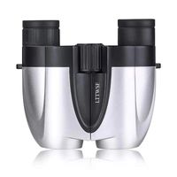 Binoculars for Adults LTTWSF 10X25 HD with Low Light Night Vision for Bird Watching Hunting Sports Events Travelling Adventure and Concerts (Bright Sliver)
