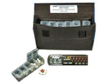 e-Pill Compact Weekly Pill Organizer with Countdown Reminder - 7 Day x 5 Compartments per Day – Discreet Case