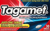 Tagamet Acid Reducer, 200mg Cimetidine Tablets, 30 Count Each (7 Pack)