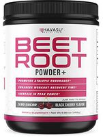 Havasu Nutrition Beet Root Powder with Patented, Organic PeakO2 & Mushroom Blend- Supports Workout Recovery & Promotes Athletic Endurance, No Sugar, Black Cherry Flavor, Net WT 266g (9.38 oz)
