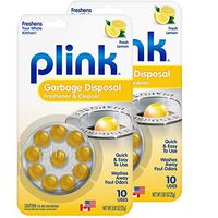 Plink 9010AMZ Garbage Disposer Cleaner and Deodorizer, 20 Count, Lemon