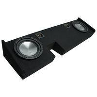 Compatible with 2009-2014 Ford F-150 Ext Super Cab Truck Harmony A122 Dual 12" Sub Box Enclosure
