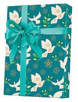 Peace & Doves Gift Wrapping Paper Flat Sheet - 24" x 6'