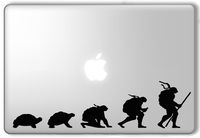 Evolution of Ninja Turtles TMNT - Apple Macbook Laptop Vinyl Sticker Decal