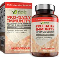 Vitamin Bounty - Immune Support Probiotics + Prebiotics - 10 Strains with Vitamin C and Zinc to Help Immune defenses Naturally