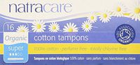 Natracare 9002 Organic All Cotton Tampons with Applicator 16 Count